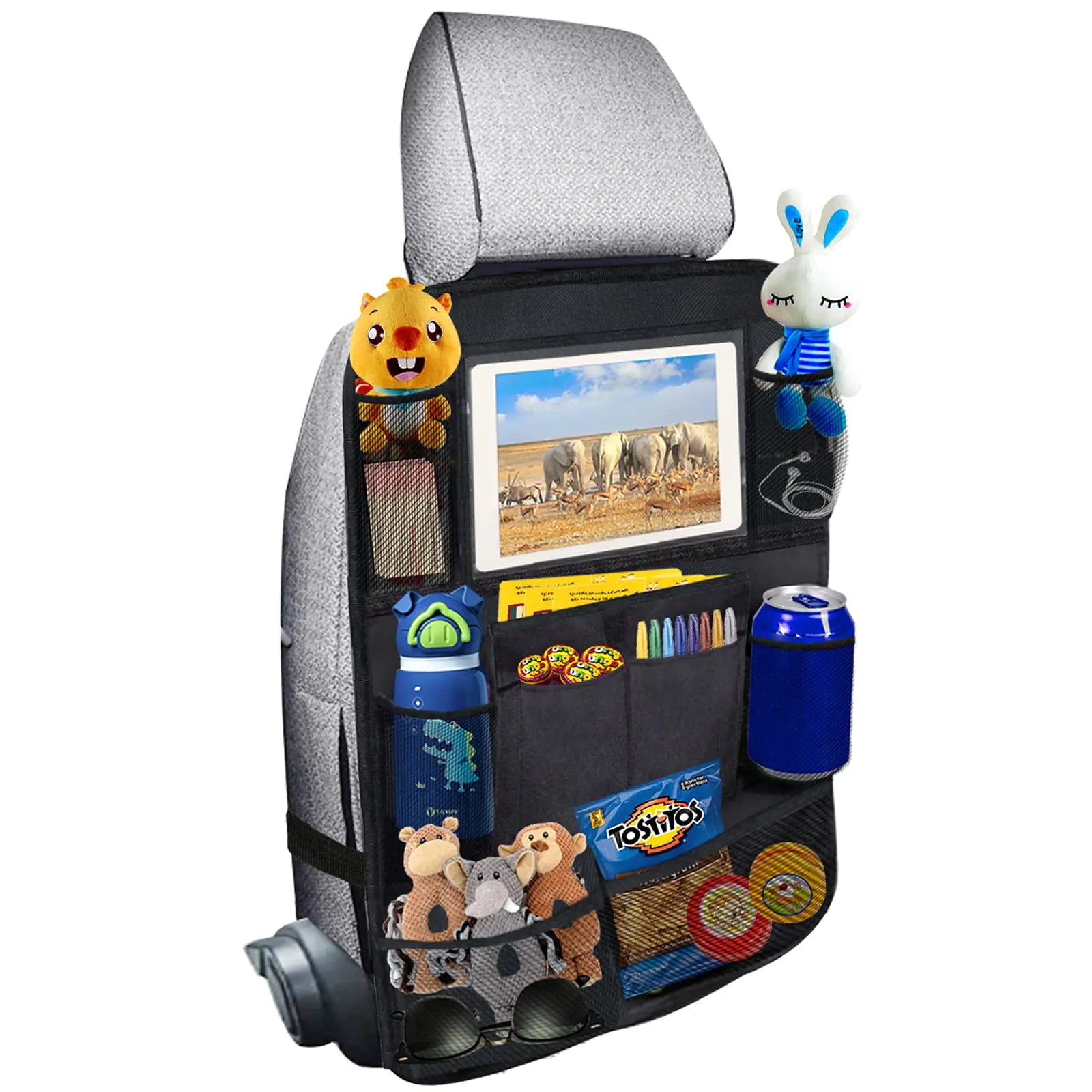 Ecurfu Multi-Pocket Backseat Storage with iPad Holder
