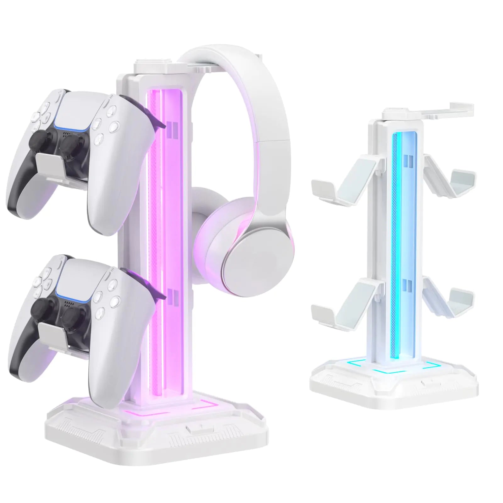 Headset Stand with Multi-Mode Lighting - White