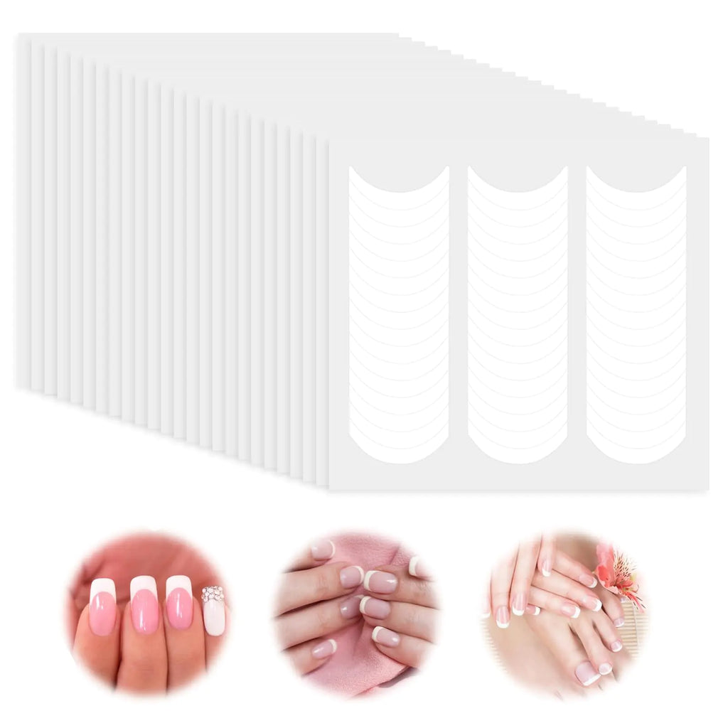 French Tip Manicure DIY Kit - 3168pcs Nail Sticker Set