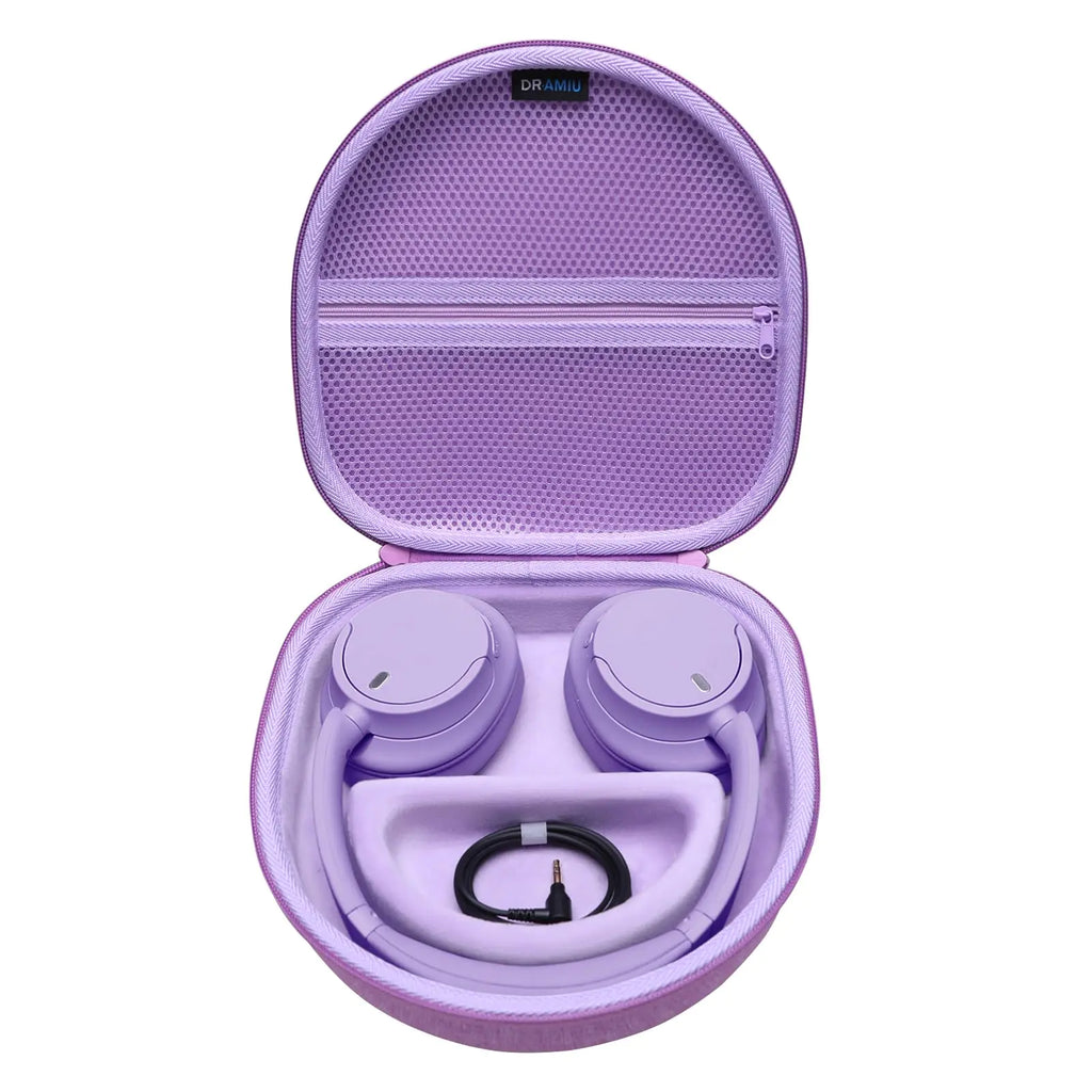 Headphone Case Compatible with JBL Tune 720BT/ 770NC/ Live 770NC/ JBL Live 660NC Bose Sony Skullcandy KVIDIO TOZO HT2 BERIBES Soundcore Bluetooth Headphones Purple Hard Shell