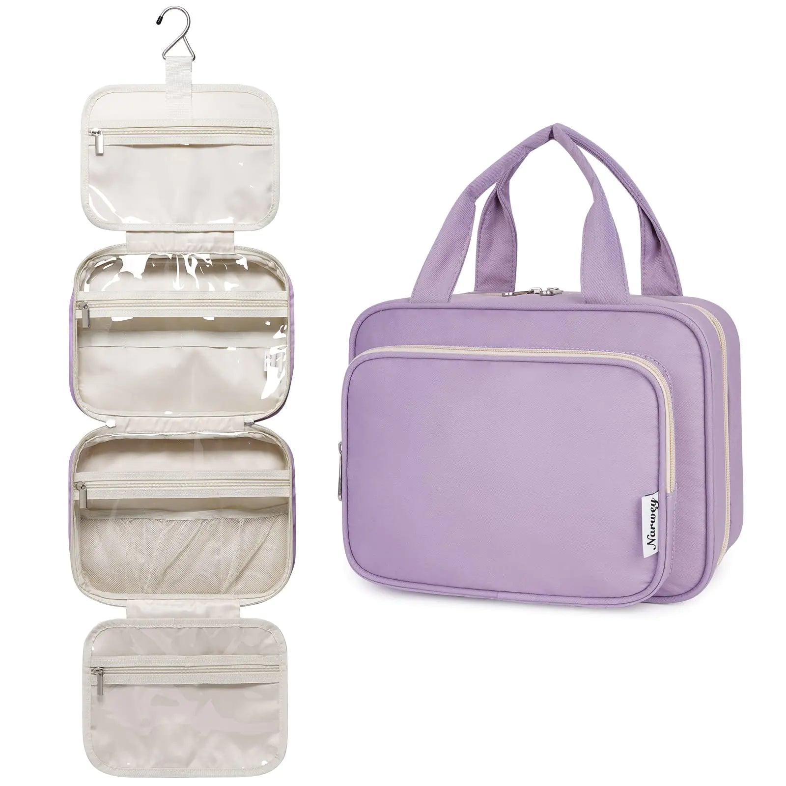 Narwey Travel Organizer Toiletry Bag - Medium Purple