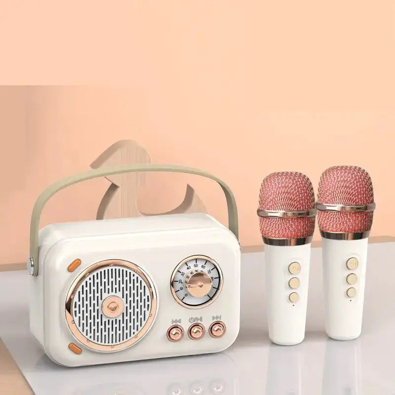 Mini Bluetooth Karaoke Microphone Speaker Gift