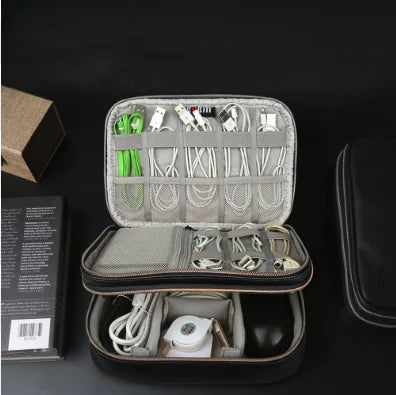 Data Cable Organizer Bag for Travel and Accessories