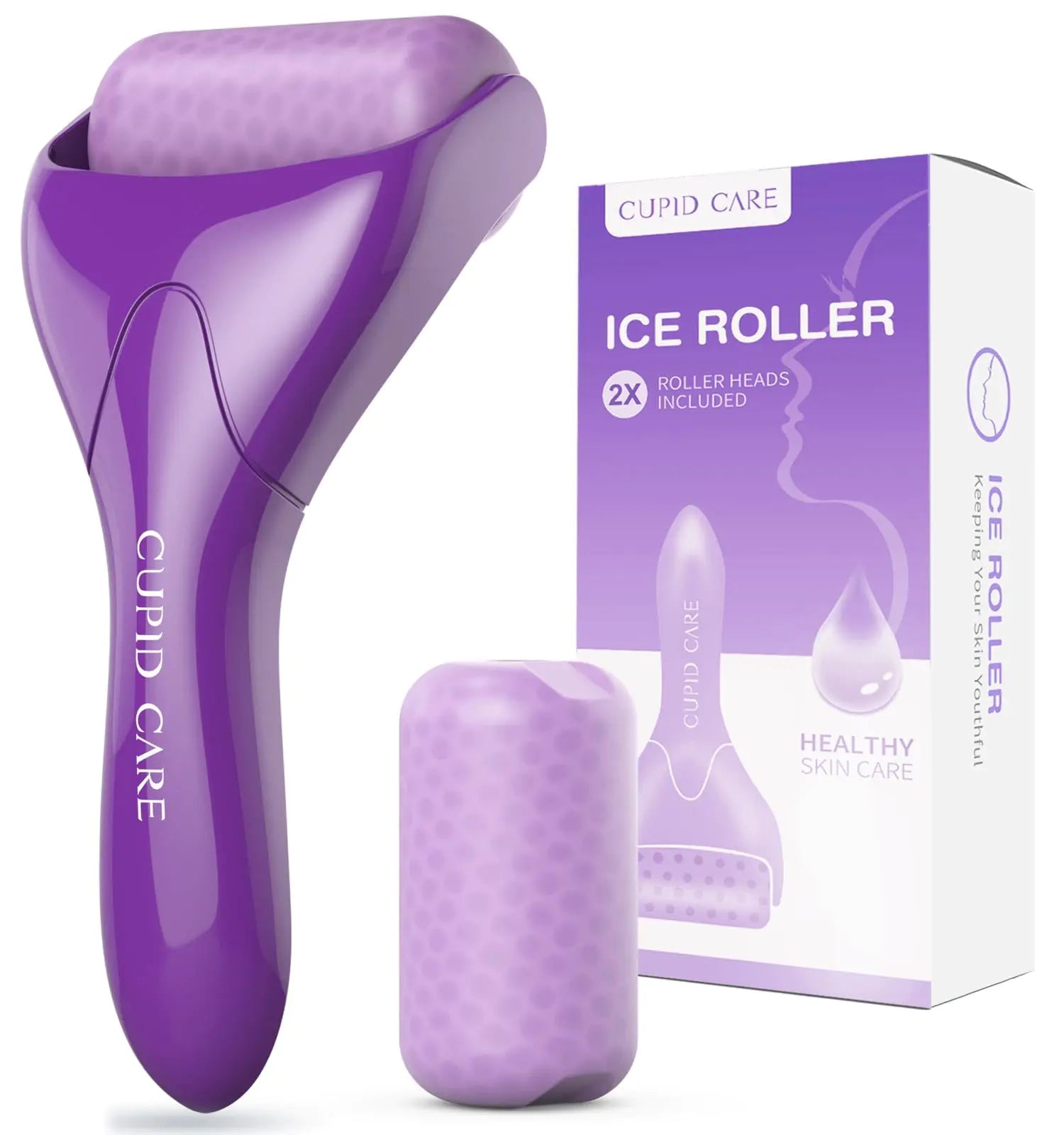 CUPID CARE Dual Ice Rollers for Facial Soothing | Beauty Tool Gift