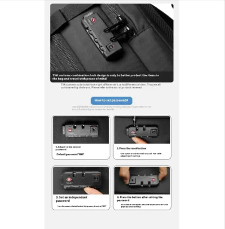 Men's Anti-theft Travel Backpack