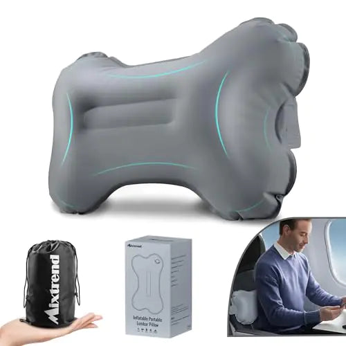 Mixtrend Self-Inflating Lumbar Pillow for Travel