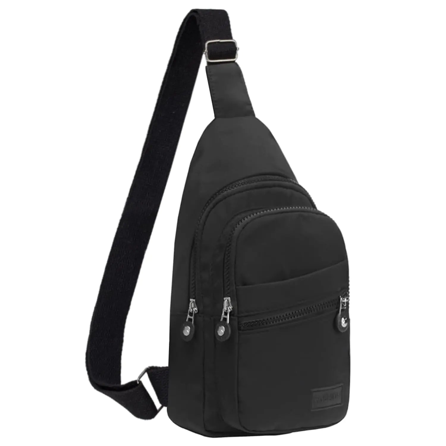 Compact Sling Crossbody Backpack for Outdoor Adventures - Black