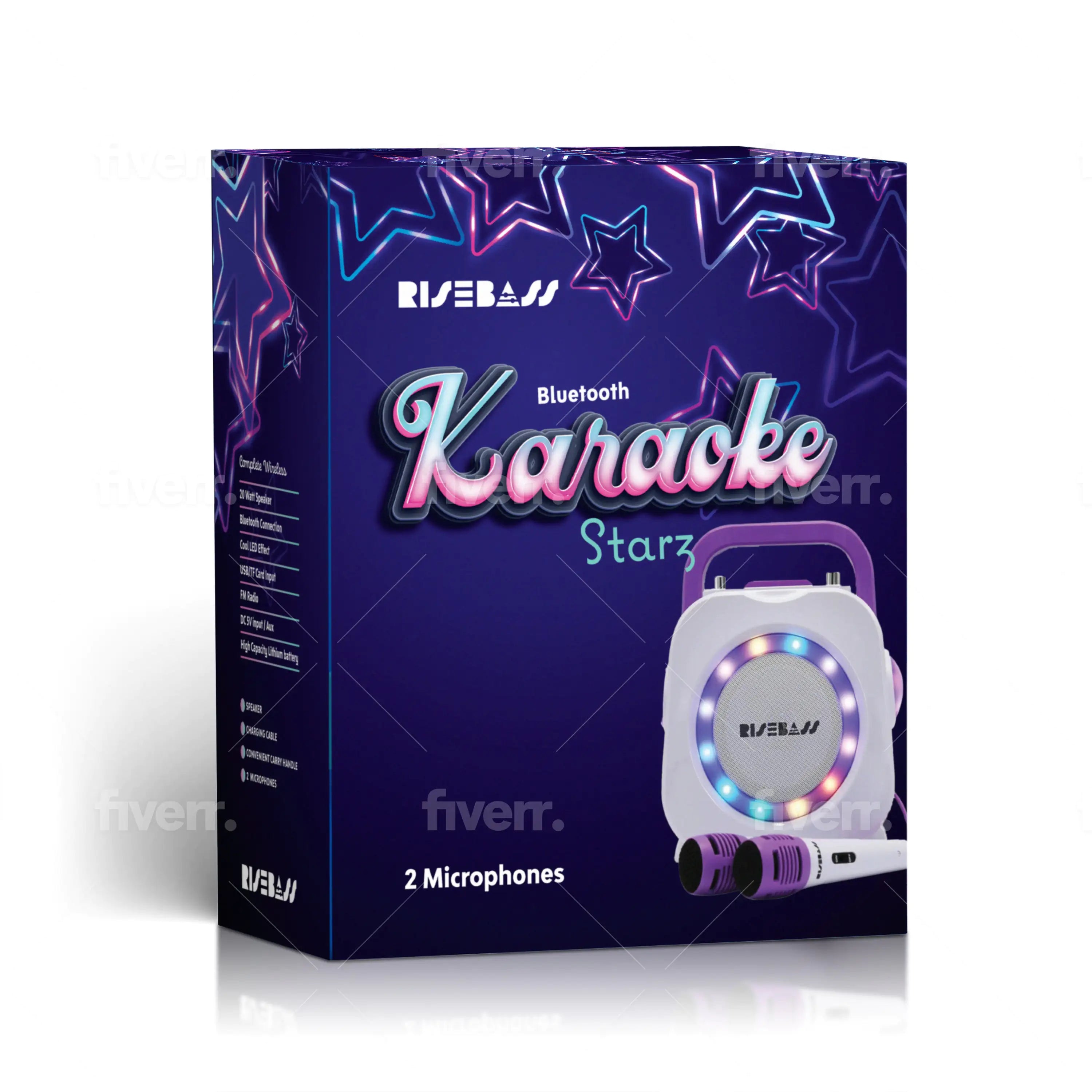 Kids' Party Karaoke Speaker - Dual Mic Bluetooth System
