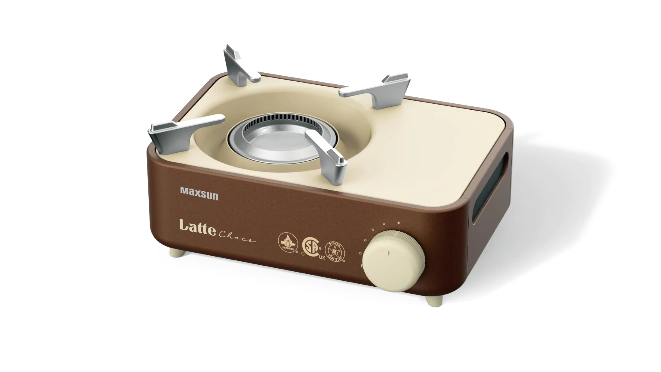 Maxsun Latte Series Mini Gas Stove with Magnetic Locking System (Choco)