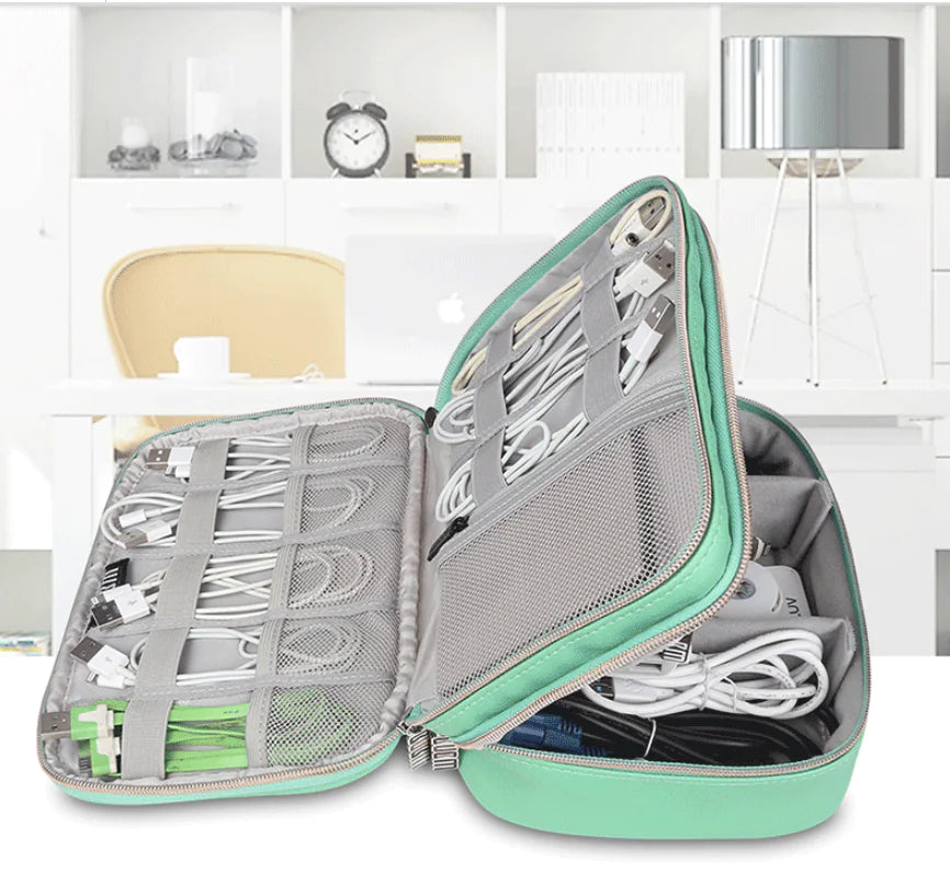 Data Cable Organizer Bag for Travel and Accessories