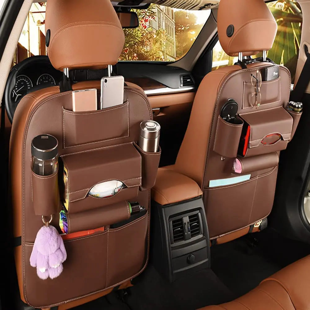 CarValet Premium Leather Backseat Organizer