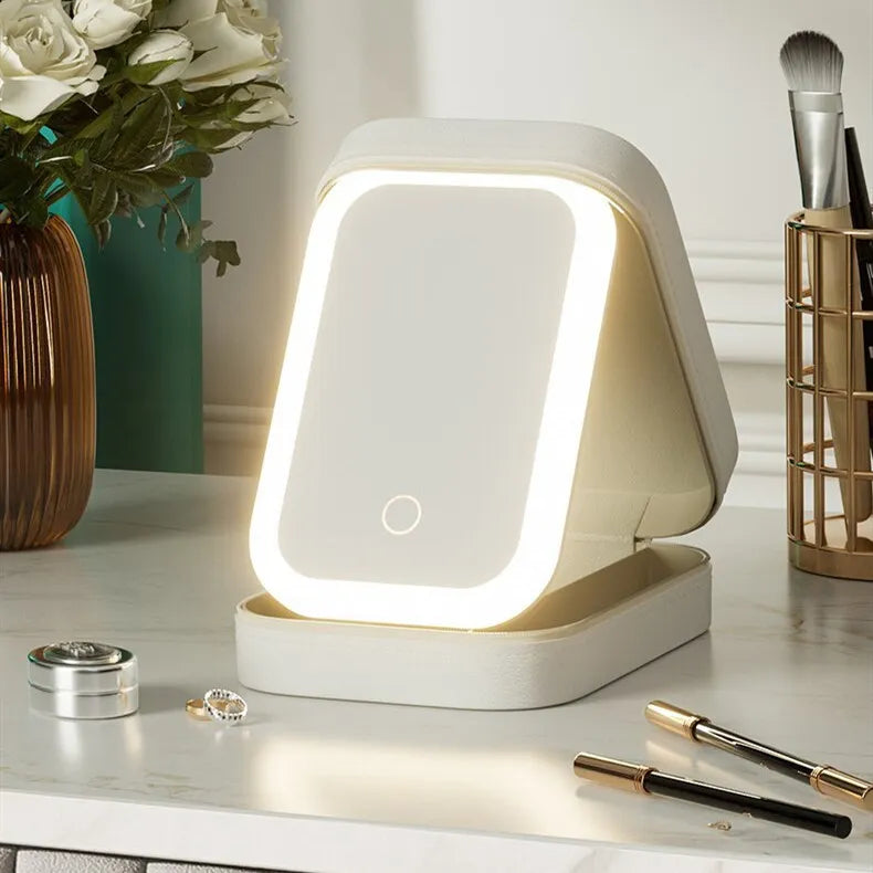 Portable LED Travel Makeup Storage Box