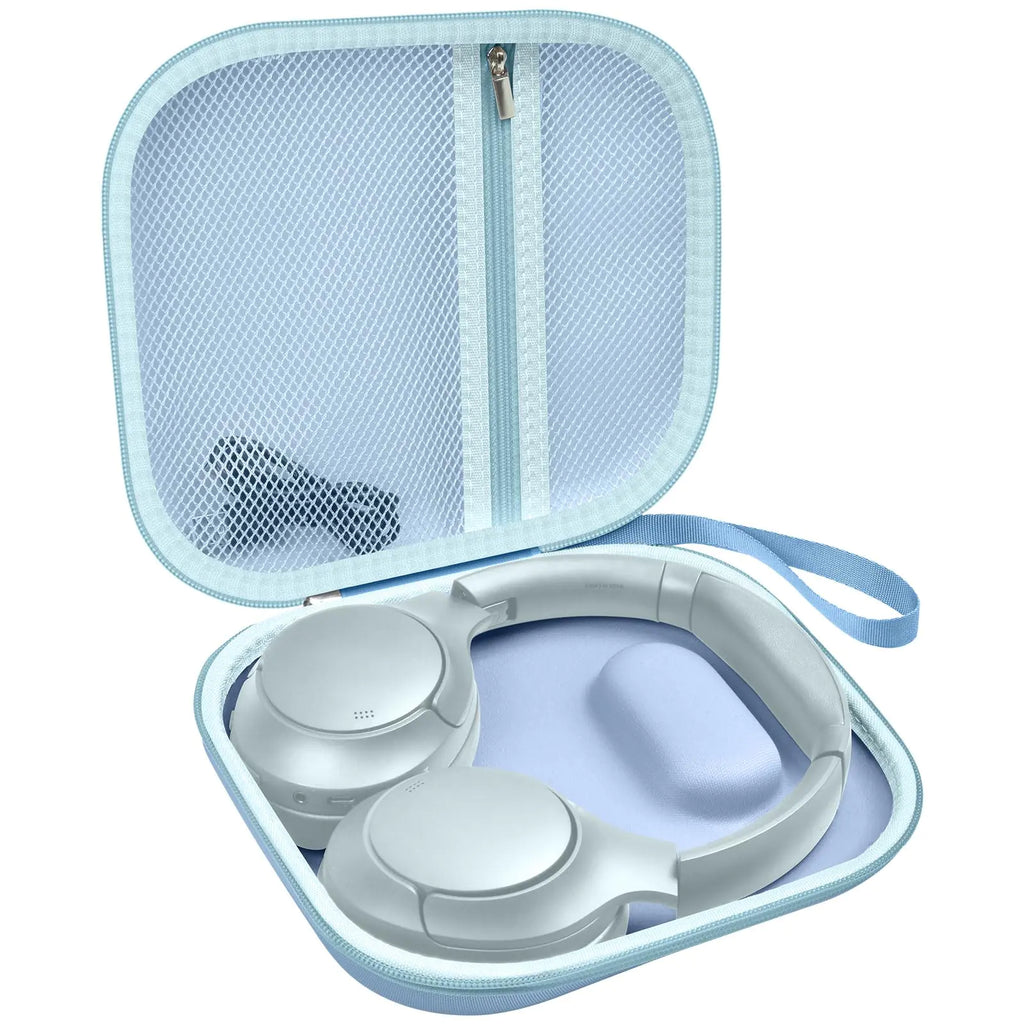Headphone Case Compatible with TOZO HT2/ for BERIBES/for KVIDIO/for JBL Tune 720BT/ 770NC Hybrid Active Noise Cancelling Headphones Wireless Over Ear Bluetooth Earphone Bag (Blue)