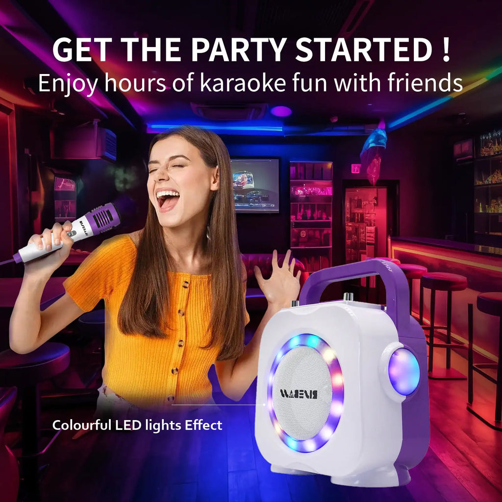 Kids' Party Karaoke Speaker - Dual Mic Bluetooth System