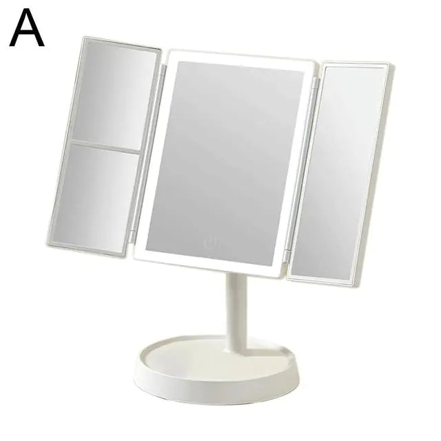 LED Desktop Vanity Mirror with Smart Daylight Lighting