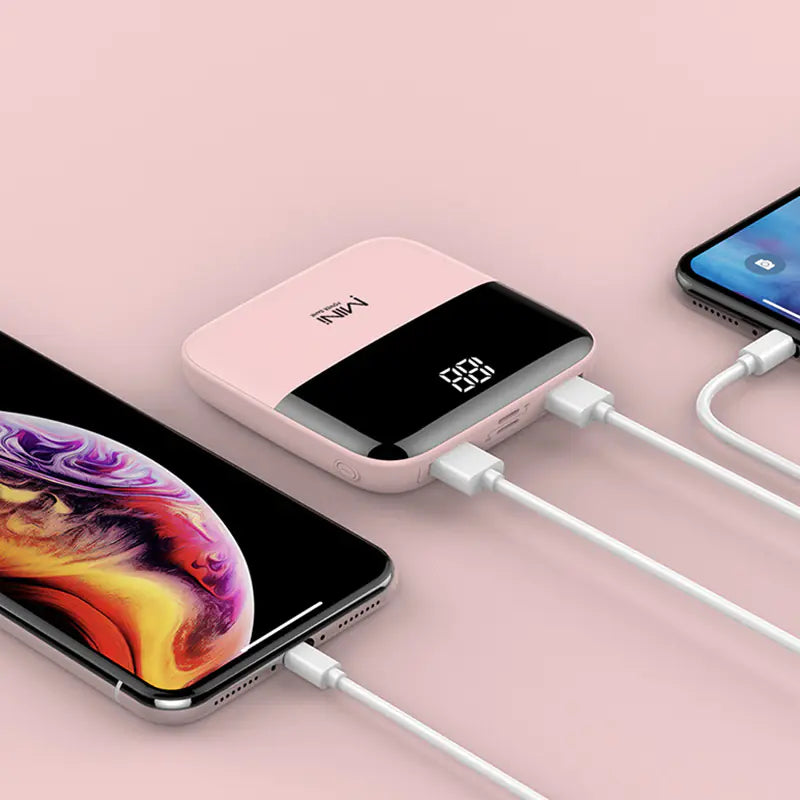 New Slim Fast Charging Power Bank 10000mAh Portable