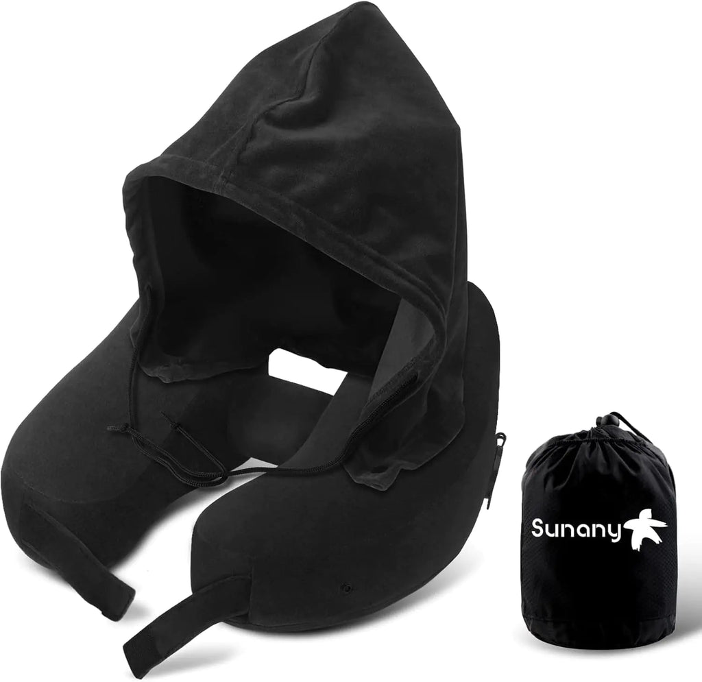 Hooded Neck Travel Support Pillow